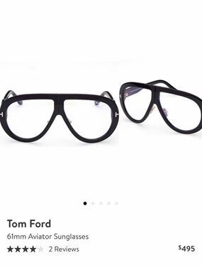 Tom Ford Troy TF836 Aviator Clear Sunglasses